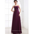 ED001 New Arrivals Strapless Simple Mother Dress Purple Elegant Chiffonlong evening dress Custom Make